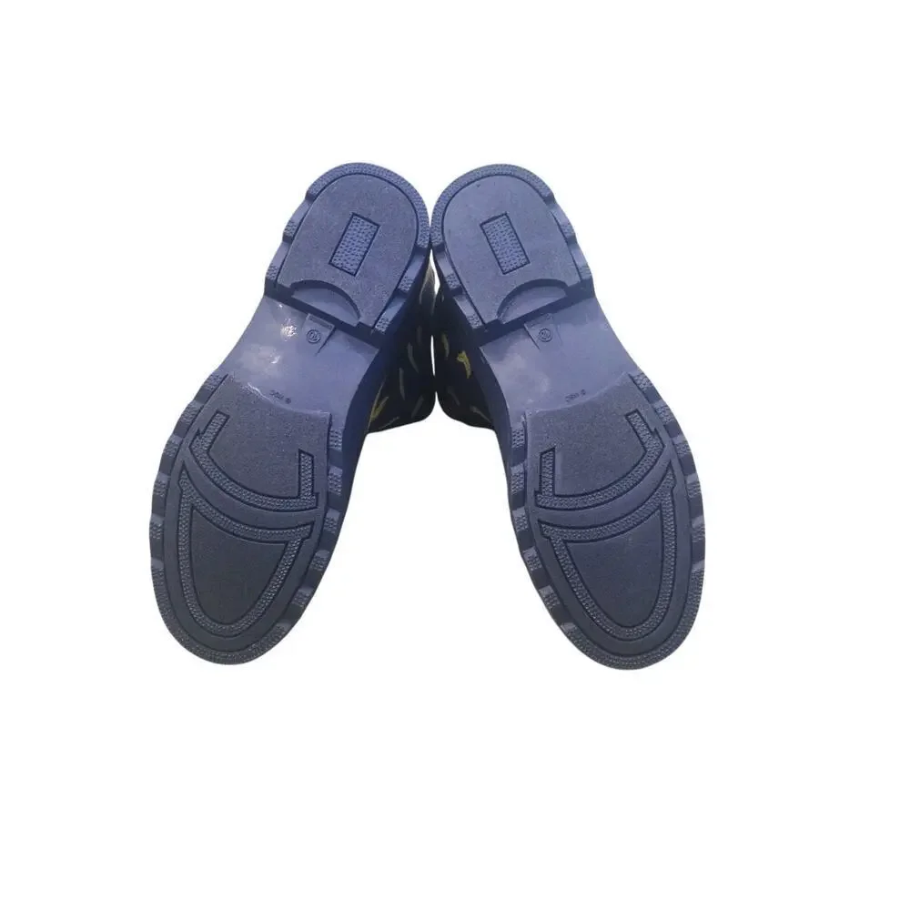 Western Chief Rain Boots Womens‎ 10 Funky Flock Tall Navy Blue Chicken Farm NEW